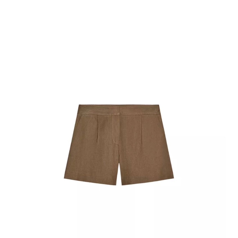 Linen Plated Shorts Zara: size S. Brand New with tag.